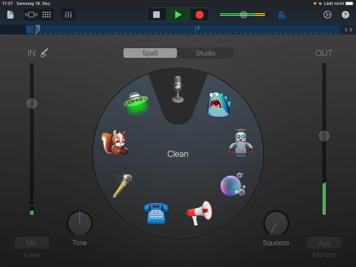Audiorecorder in GarageBand